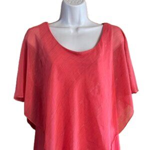 LOLLOL Asymmetric Overlay Top NWOT